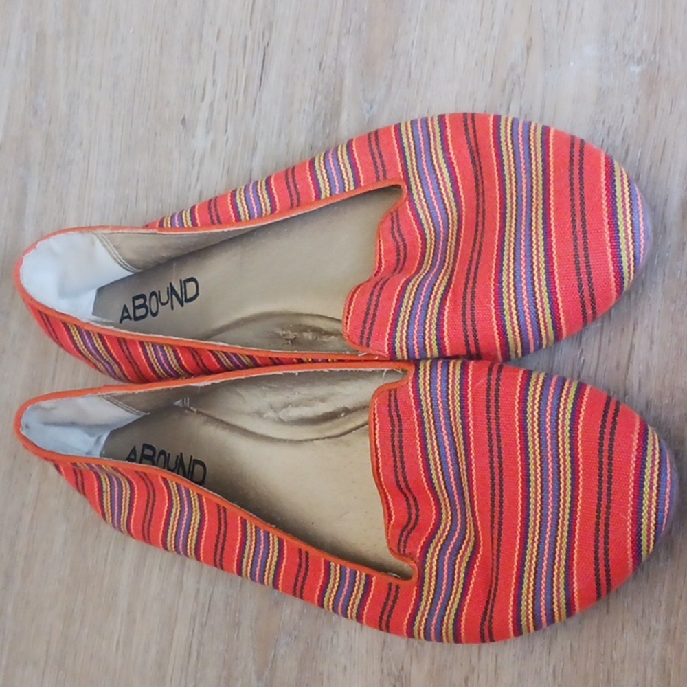 Abound Striped Slip On Canvas Flats Size 7 - Picture 8 of 8